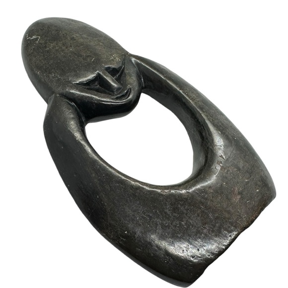 Vintage Shona Zimbabwe Hand Carved Stone Figural Man Abstract - Picture 5 of 10